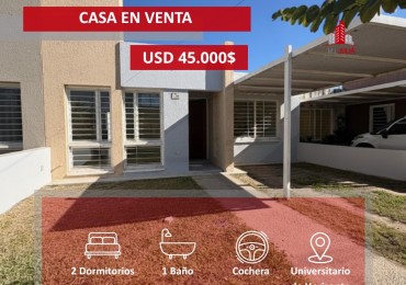 Universitario de Horizonte casa de 2 dormitorios